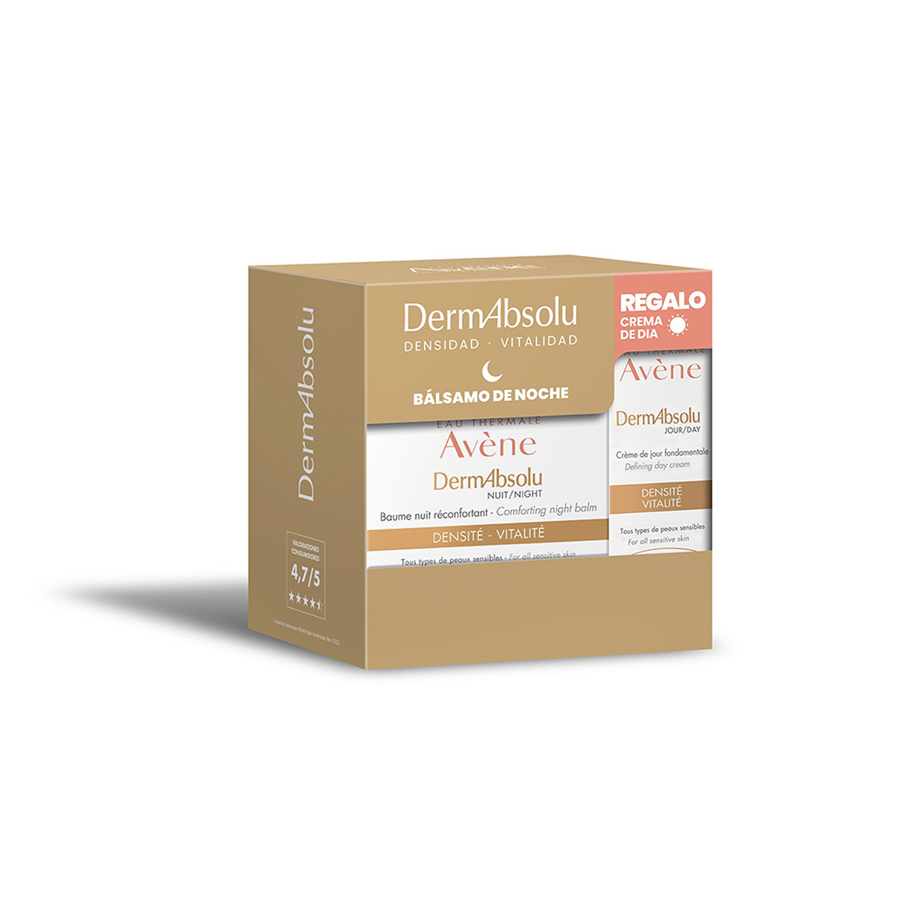 Imagen de Avène pack Dermabsolu bálsamo noche regenerador 40ml + Avène 
Dermabsolu crema día esencial 10ml