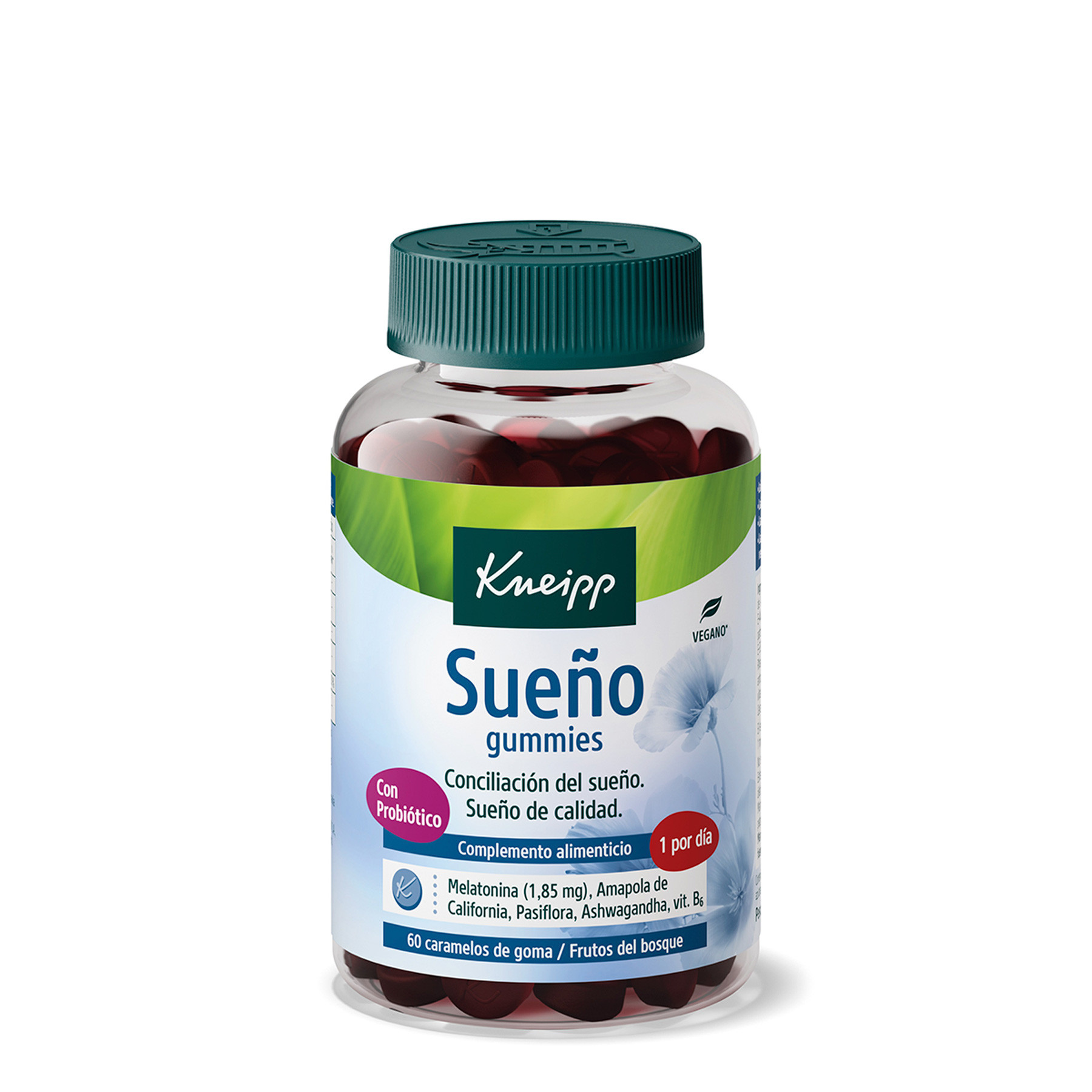 Imagen de Kneipp Sueño con melatonina y probióticos con sabor a frutas del bosque 60 unidades